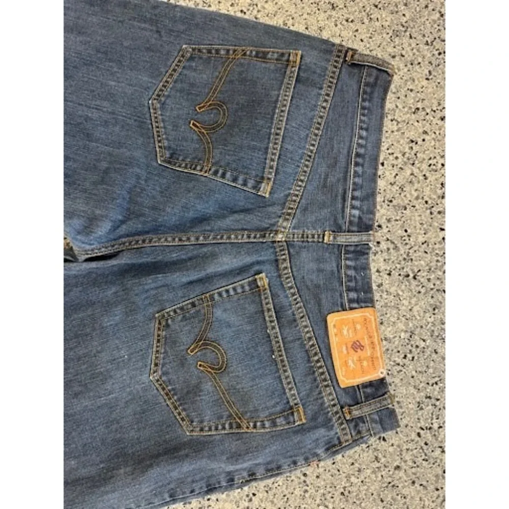 Rocawear Denim Company Mens Jeans 38x34 Dark Wash Regular Fit Straight Blue